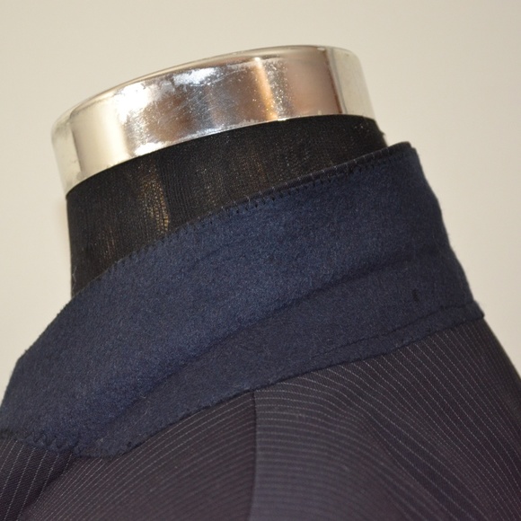 Calvin Klein 44L Sport Coat Blazer Suit Jacket Nav - Picture 3 of 8